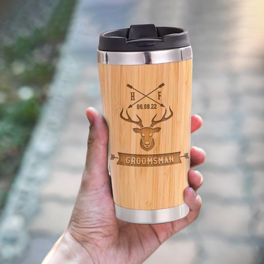HxF Engraved 15oz Bamboo Tumbler